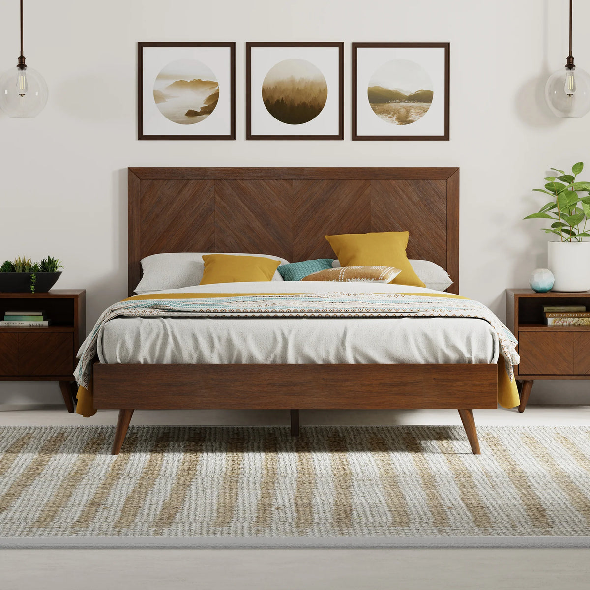 Keziah solid wood platform bed deals
