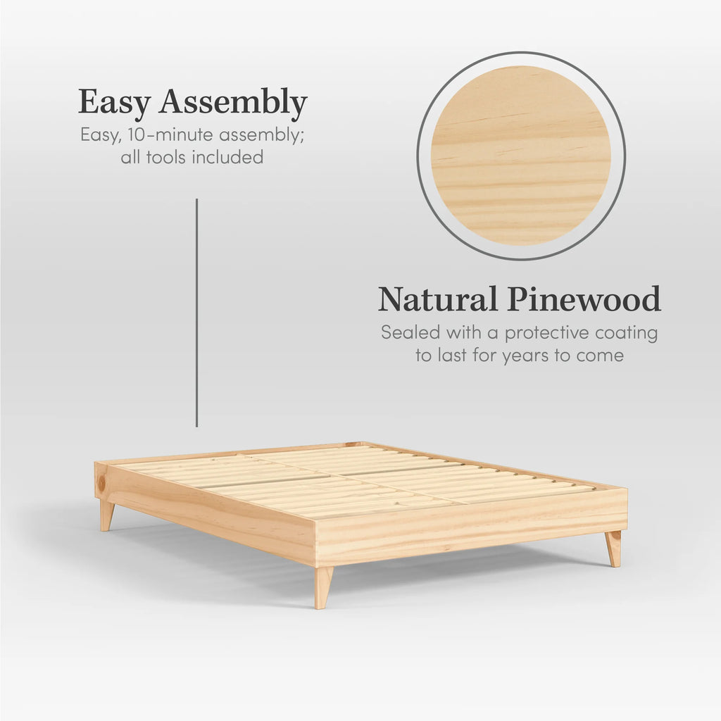 Burgin solid wood platform bed deals